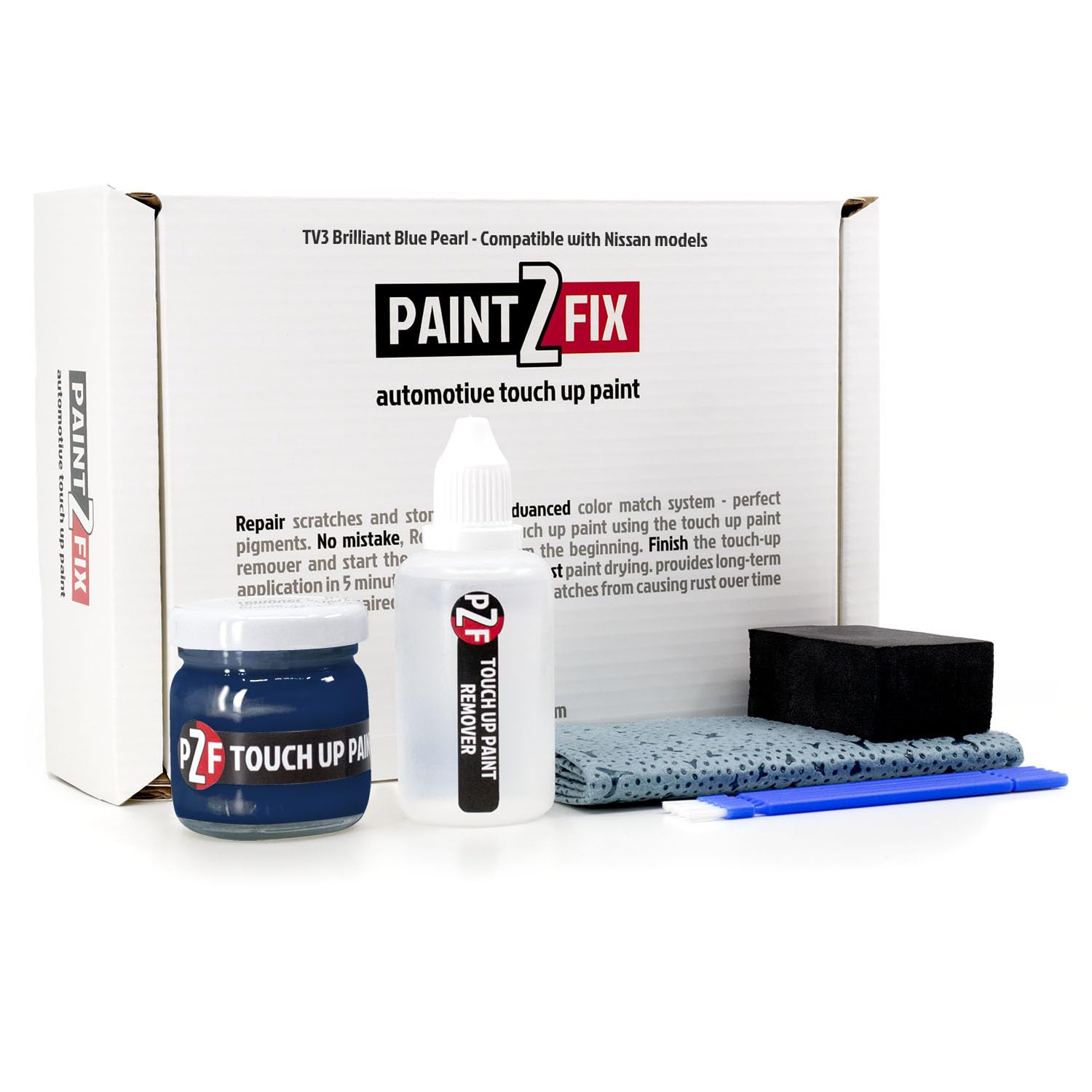 Amazon.com: TV3 Brilliant Blue Pearl Touch Up Paint Kit for Nissan
