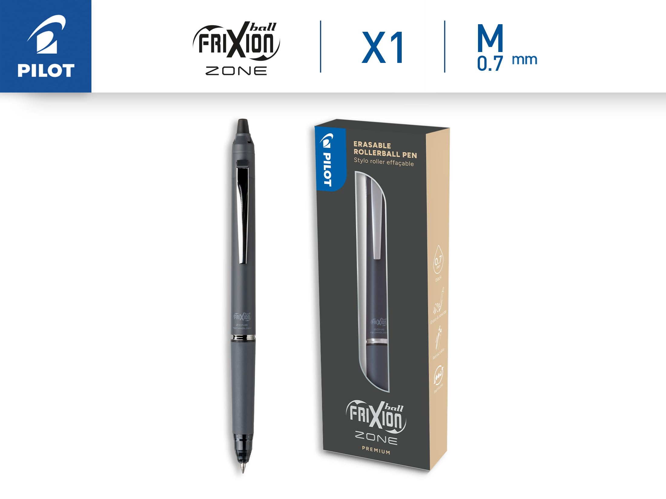 Amazon | PILOT - フリクションボールゾーン グレー ギフトボックス