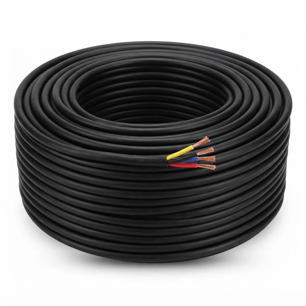 DRUMSTONE ( 2026 Brings 5 Years WARRANTY ) 0.75MM(24/20MM) 4 Core Flexible Electrical Wire 90 Meter Long Heavy Duty Pure Copper Multi Strand Power Cable For Home Office.-image-6