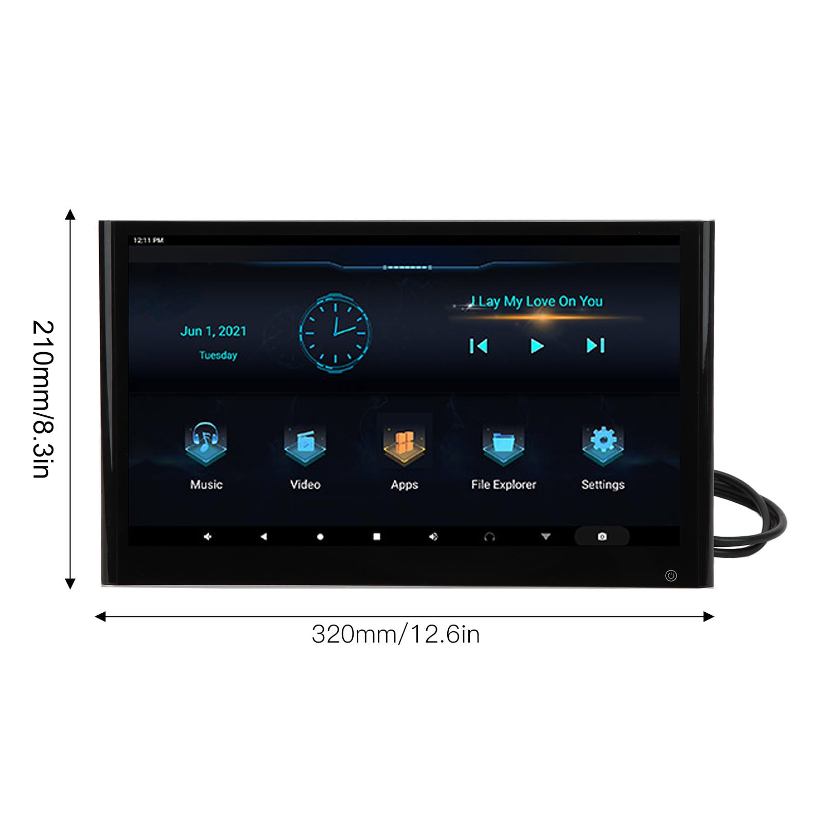 Reproductores De Vídeo Para Reposacabezas De Coche Vomeko: Entretenimiento Para El Asiento Trasero De 13,3 Pulgadas Con Android 9.0, Estéreo Para Coche Bluetooth, Tabletas 4K Con Pantalla Táctil IPS