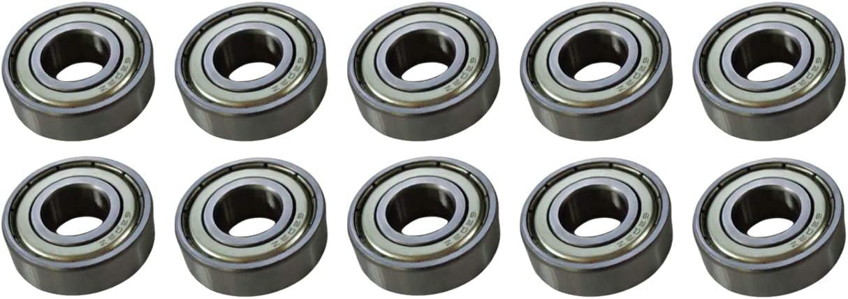 DNLK 10pcs Roller Bearings - Jet JWBS-14DXPRO Compatible - Stainless Steel Bandsaw Guide Bearings