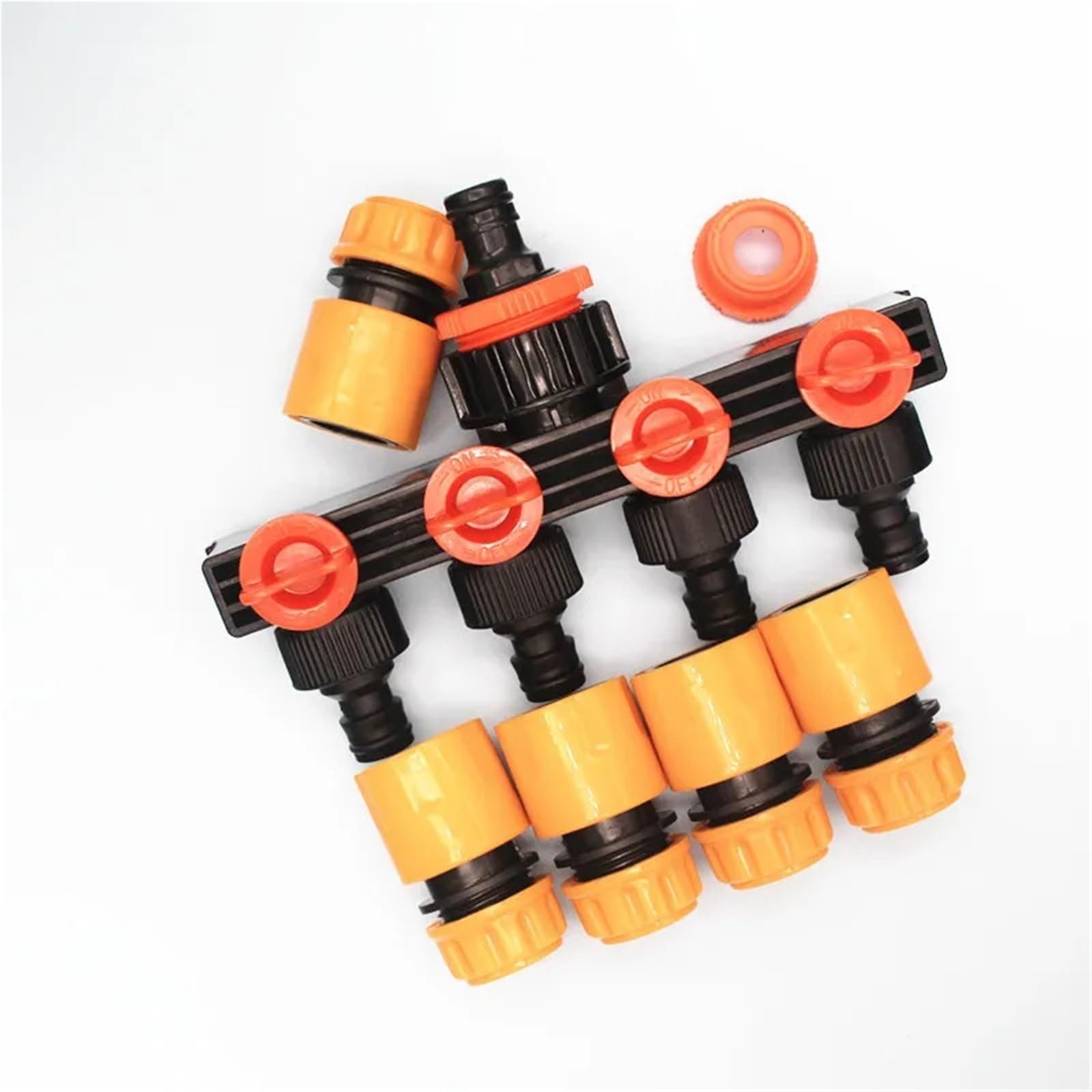 Raccordo per Rubinetto da Giardino, Doppio sdoppiatore for Tubo da Giardino 2 Set Connettore di Flusso a Y a 5 Vie a Scatto for Rubinetto e