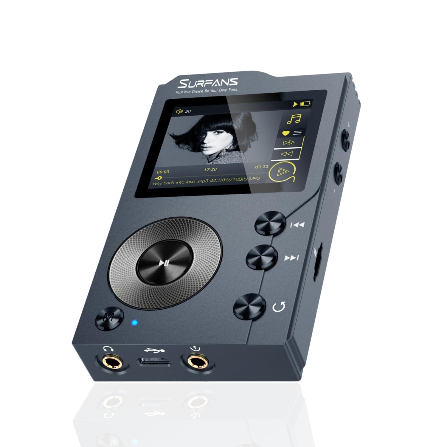 Surfans F20 – Bluetooth 5.2 High-Resolution MP3-Player mit DAC und erweiterbarem Speicher