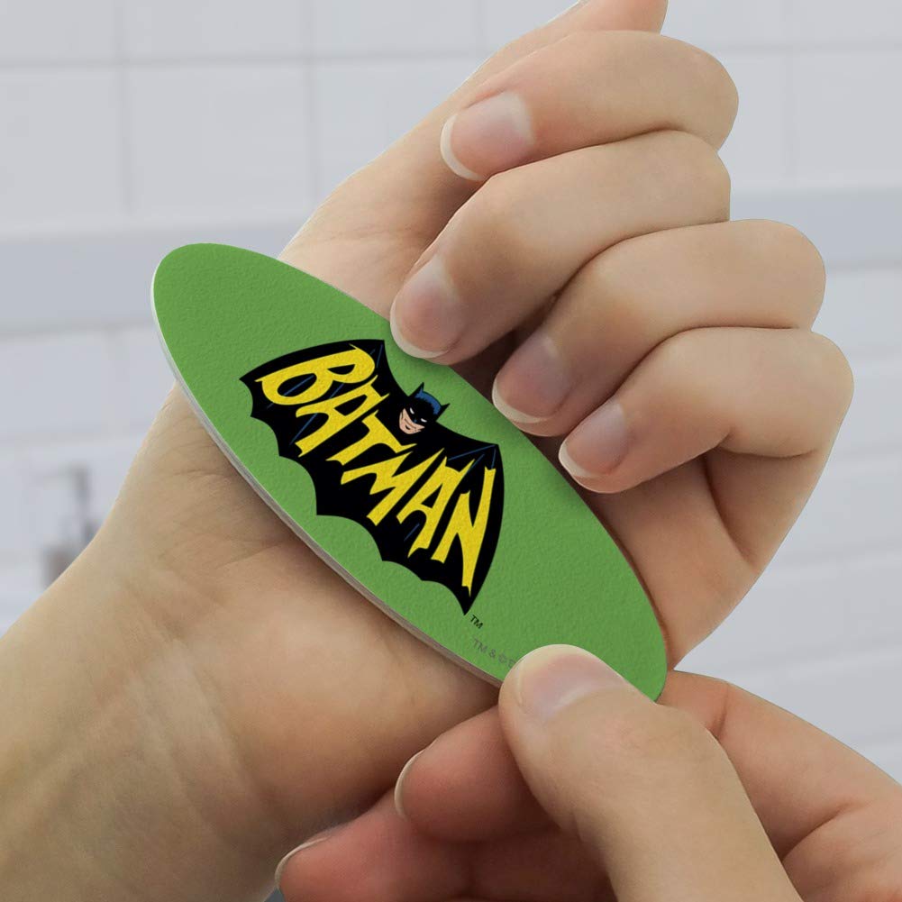Batman Classic TV Series Logo Double-Sided Oval Nail File Emery Board Set 4 Pack