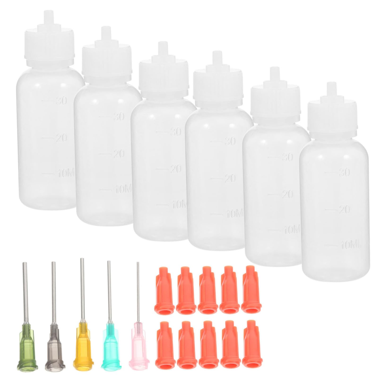 KICHOUSE Glue Bottle Set Reusable Needle Nose Bottle Fine Tip for Diy Projects Household Use