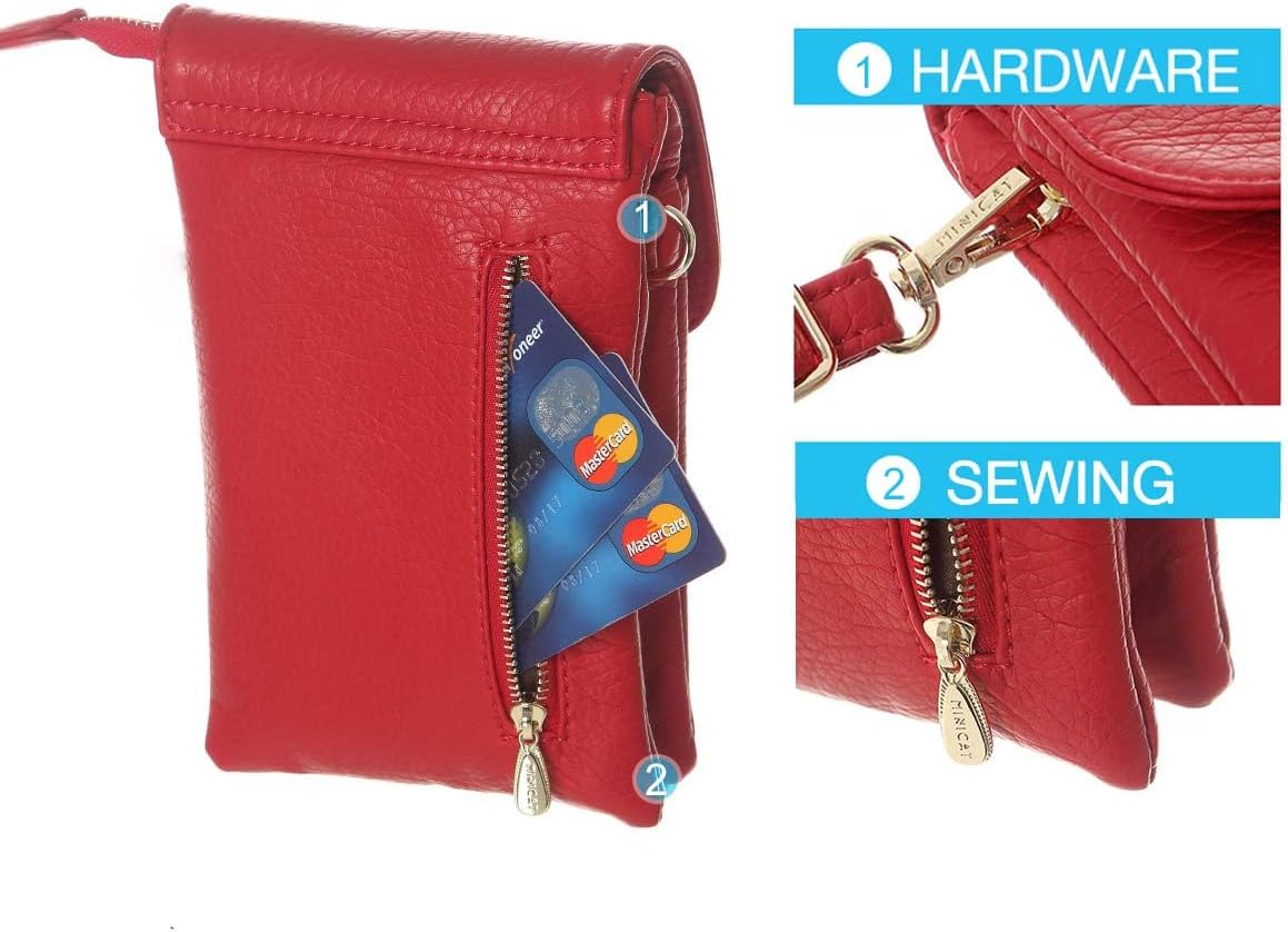 MINICAT Small Crossbody Bags for Women Cell Phone Bag Vegan Leather Cross Body Purse Wallet Purses - Image 8