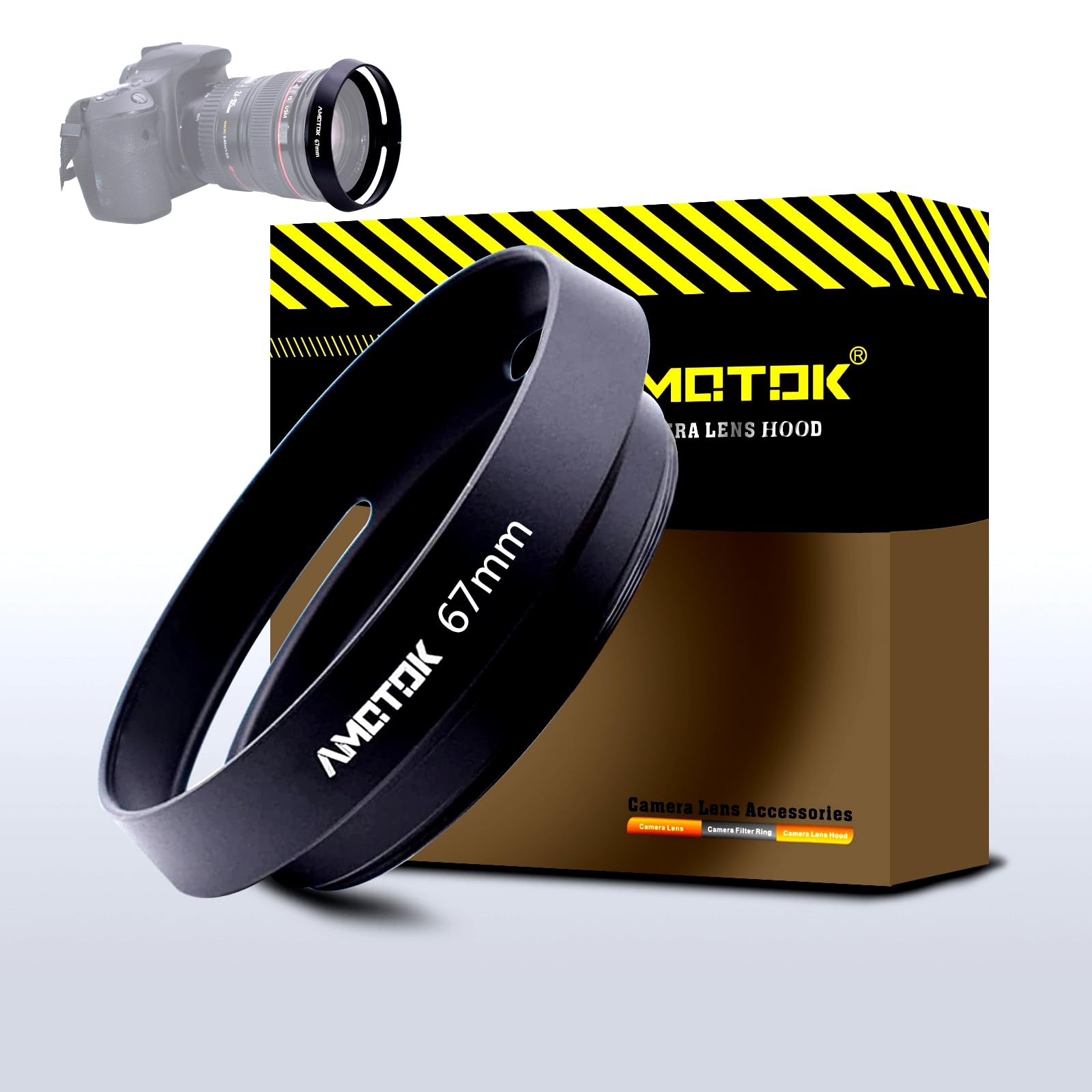 67mm Camera Lens Hood Compatiable All Brands Ø67mm Lenses.Example AF-SNikkor 28mmf/1.8G,EF 70-300mm/4-5.6LISUSM,EF100mmf/2.8LISUSM,35mmf/1.4DGH Smart,