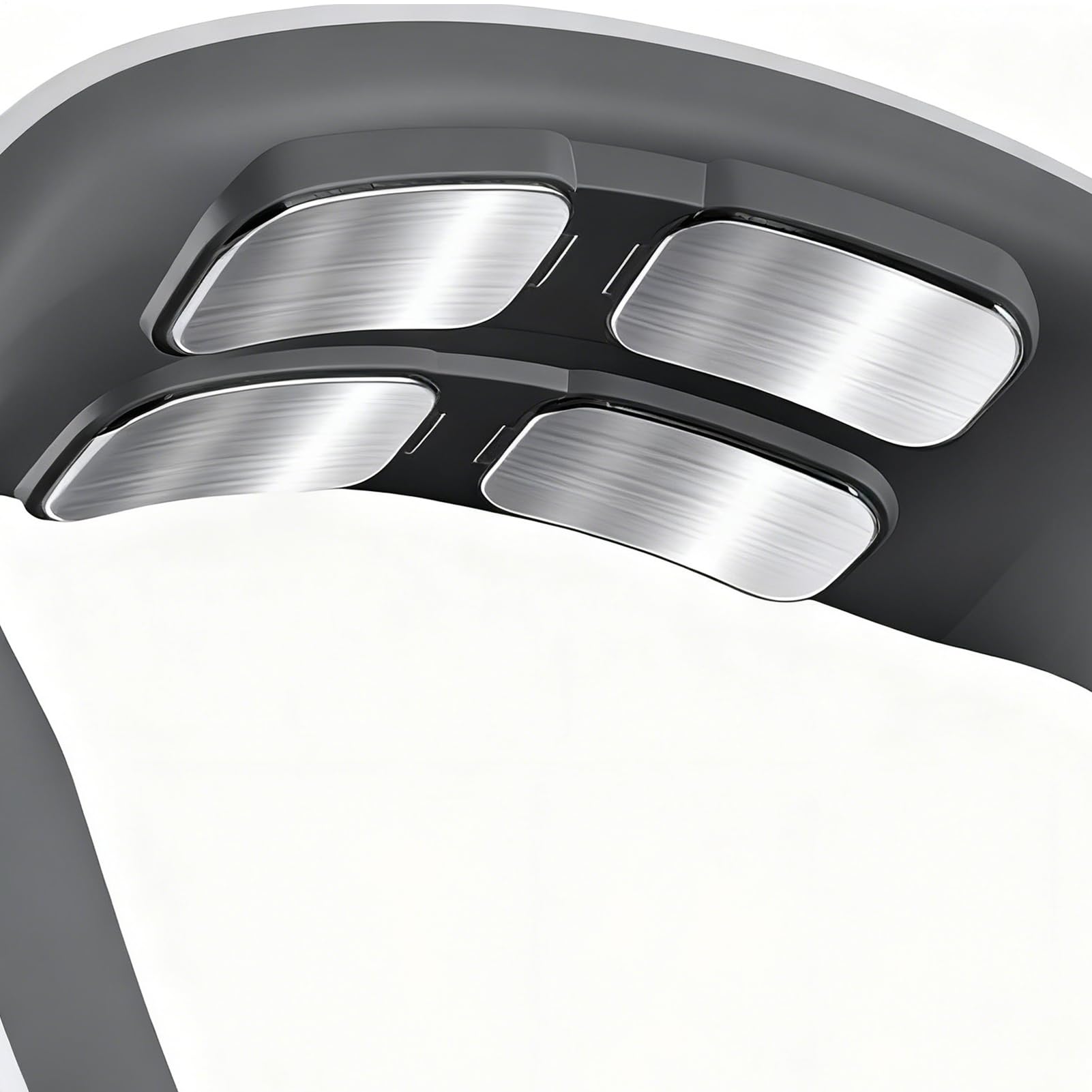 Dispositivo per massaggio al collo con calore, strumento per massaggi per adulti, uomini, donne, Natale, compleanno, mamma, papà, moglie, marito, in acciaio inox ABS con 6 modalità, ricaricabile senza