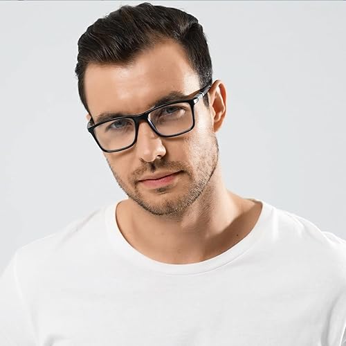 Miniatura 9 de Viseng Paquete de 5 lentes de lectura con bloqueo de luz azul para mujeres y hombres con filtro antideslumbrante ligeros de estilo deportivo