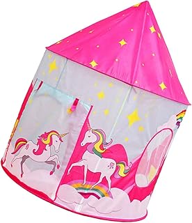 SUPVOX 1 Juego Tienda Infantil de Unicorno Rosa Casa Lavable Habitaciones y Fiestas Protección con Malla