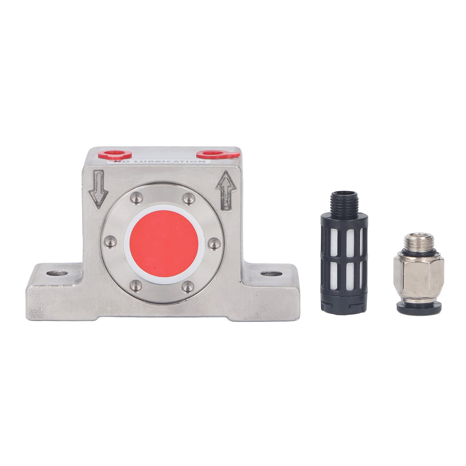 Vibratore Pneumatico in Acciaio Inossidabile, Vibratore a Turbina, Vibratore a Turbina, Vibratore Industriale con Filettatura G1/8 Pollici, Silenziatore e Connettore per Tubo