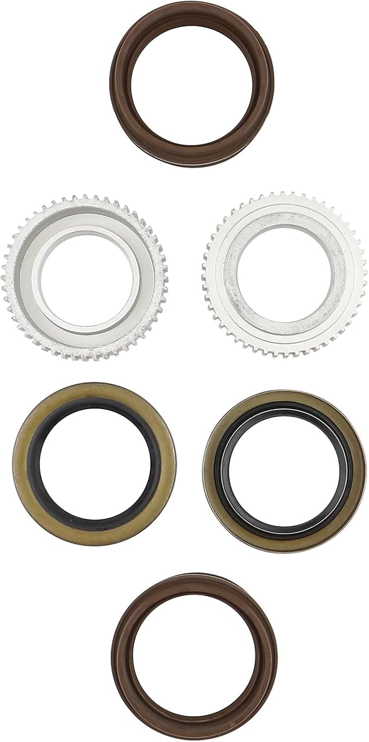 12 Pieces Rear Left & Right Wheel Bearing And Seal Set Compatible with Toyota 4Runner 2001 / Toyota Tacoma 2001-2003 / Toyota Tundra 2000-2004 Replace ABS Rear Wheel Bearing And Seal Kit