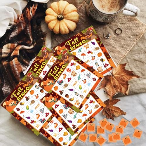 41Pcs Fall Bingo Games for Kids - image 4