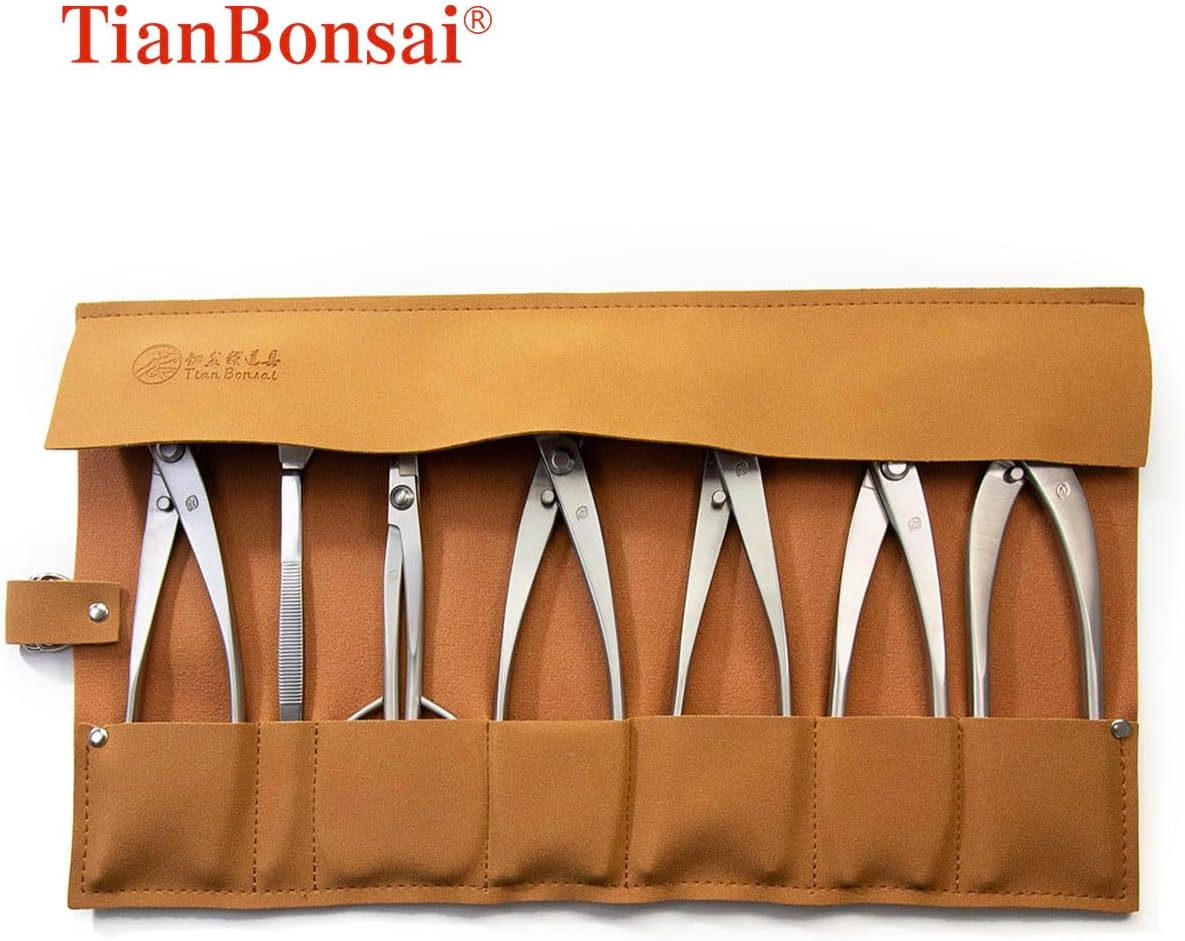 TianBonsai Standard Grade 7-pcs Bonsai Tool Kit