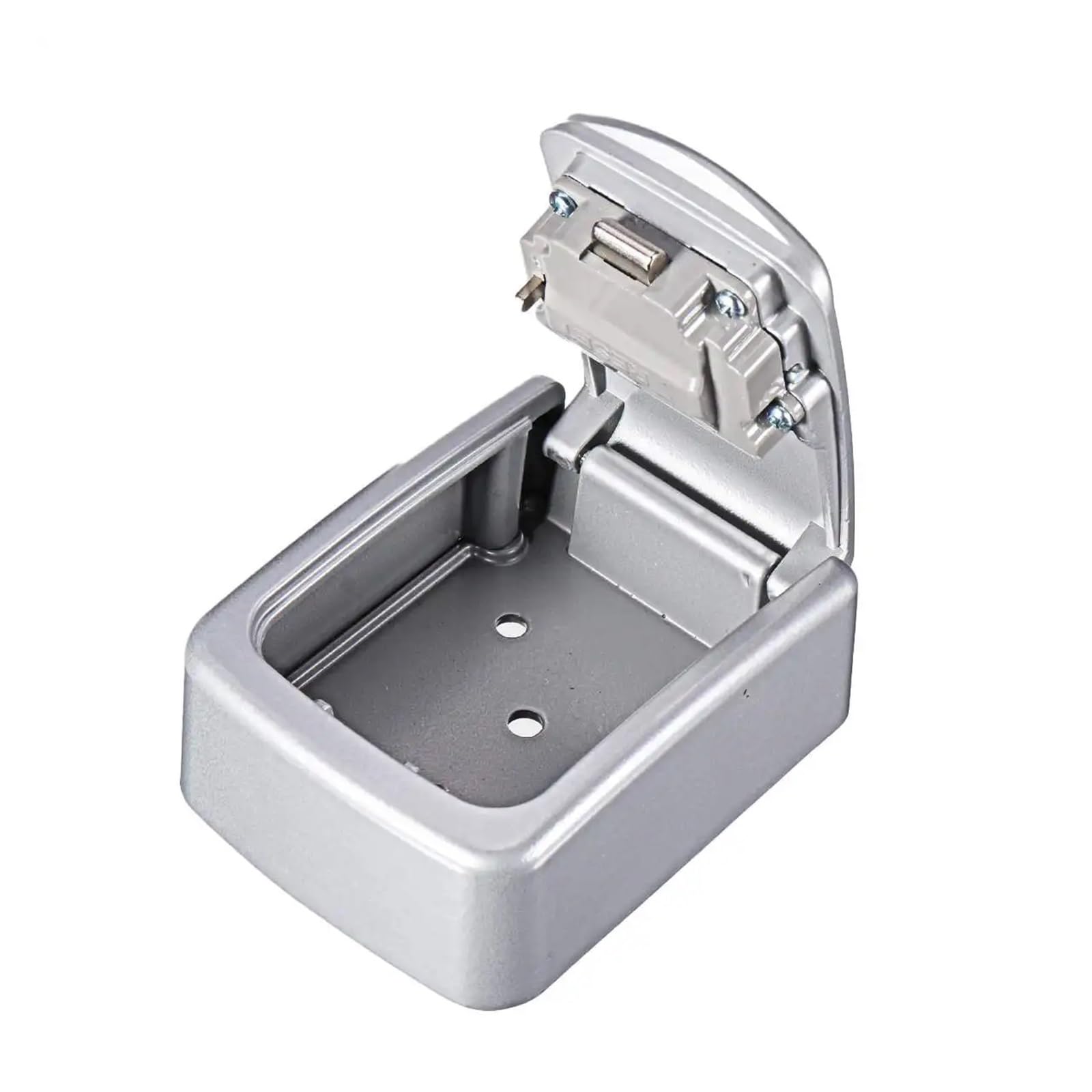 Mini cassaforte da parete impermeabile in alluminio con serratura a combinazione a 4 cifre per uso esterno, ideale per casa e scuola Securi