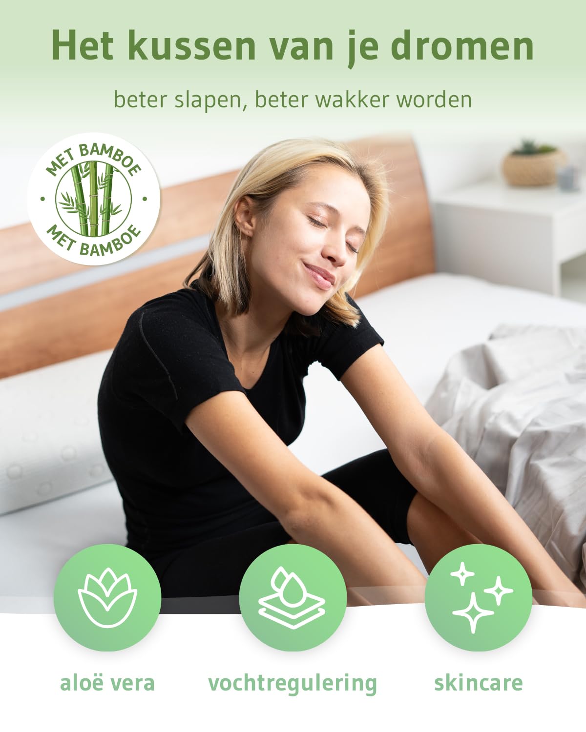 KoKoTex Comfort Orthopedisch nekkussen, ergonomisch hoofdkussen van traagschuim voor zijslapers en rugslapers, gezondheidskussen tegen nekpijn, anti-rimpel slaapkussen, 55 x 40 x 12 cm