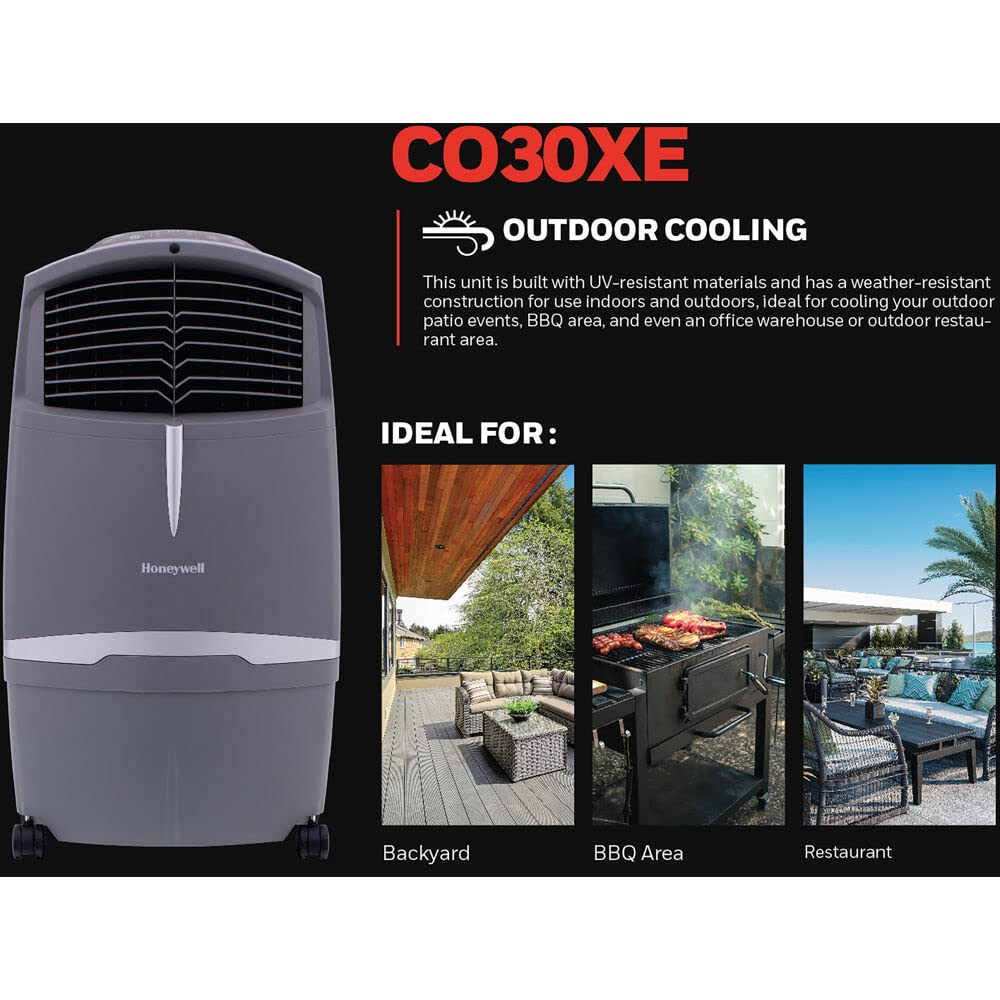 Honeywell 780 CFM 3Speed Outdoor Rated Portable Evaporative Cooler