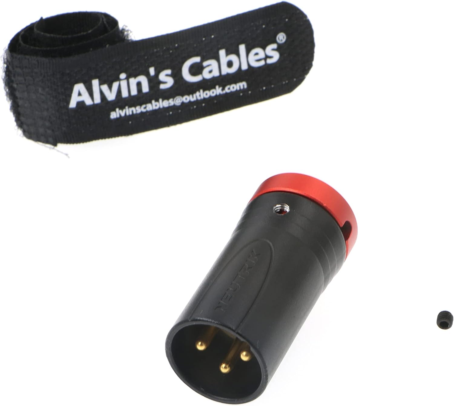 LowProfile XLR 3 Pin Male Connector Original Plug for Audio Devices Alvin’s Cables Red BigaMart