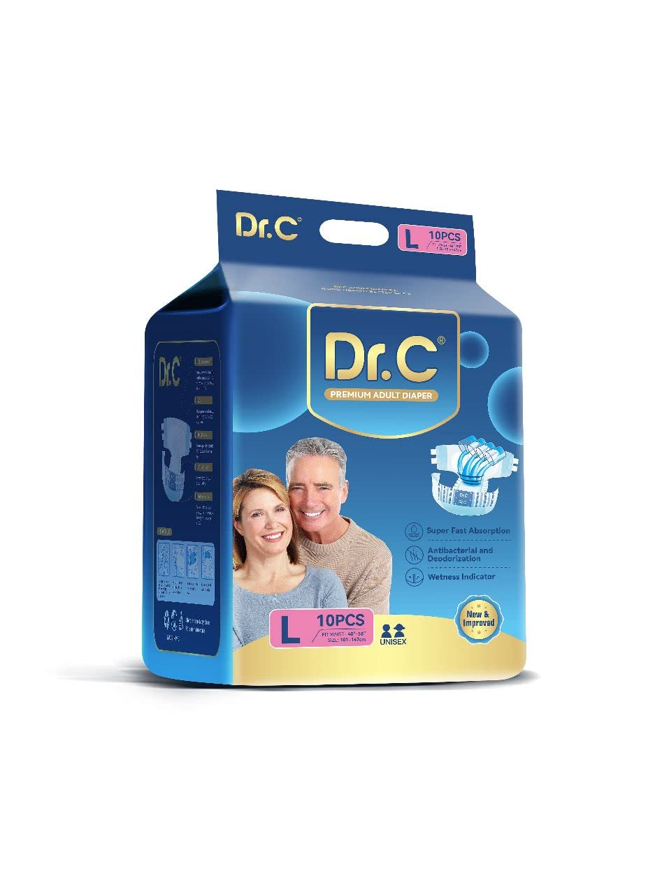 Dr. C Adult Diapers (White, Large) -10 Pieces (B073MJP9P5) Amazon Price History, Amazon Price Tracker