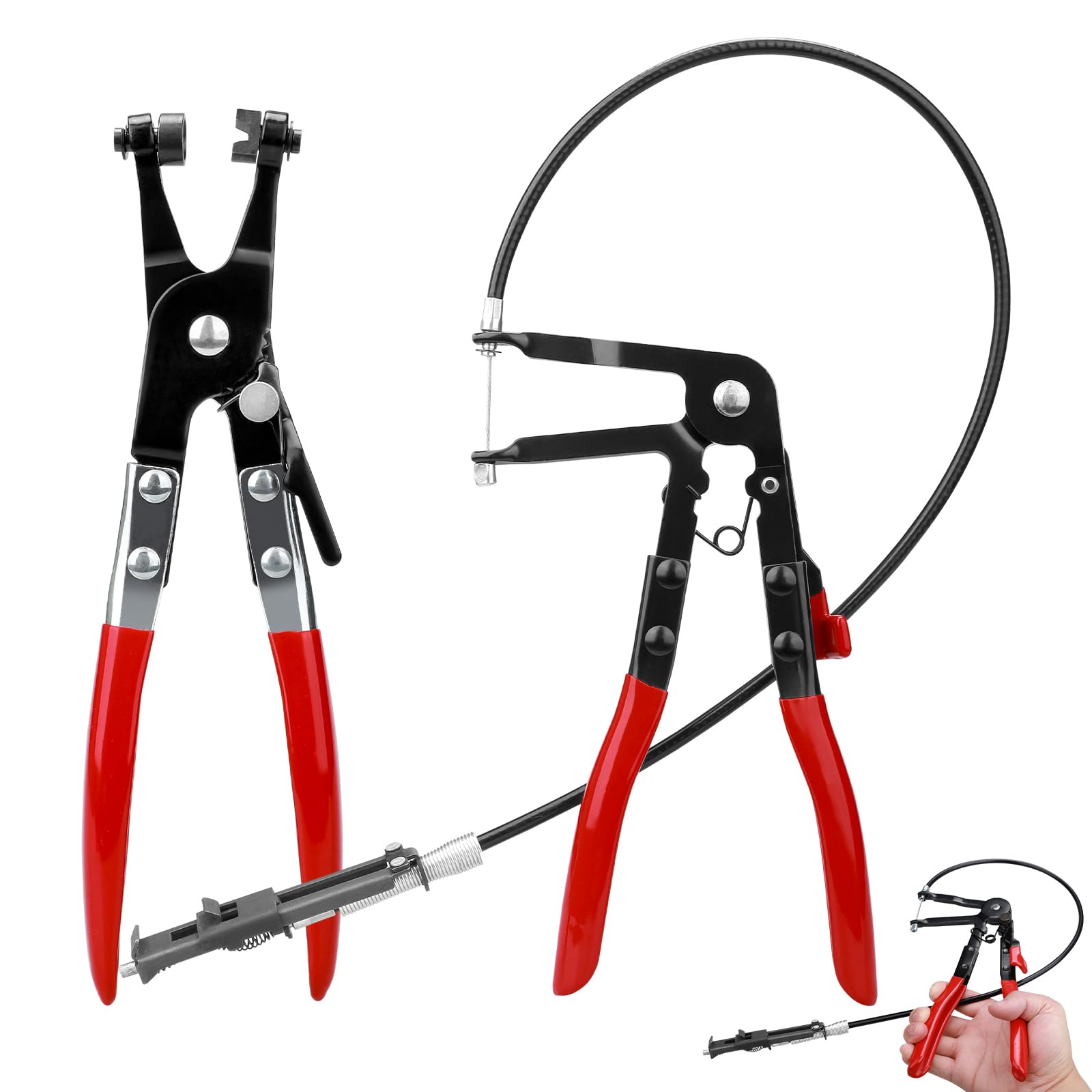 Pinza Per Fascette Stringitubo Auto - Strumento Rimozione Per Tubi Flessibili, Acciaio Carbonio - Foto 8