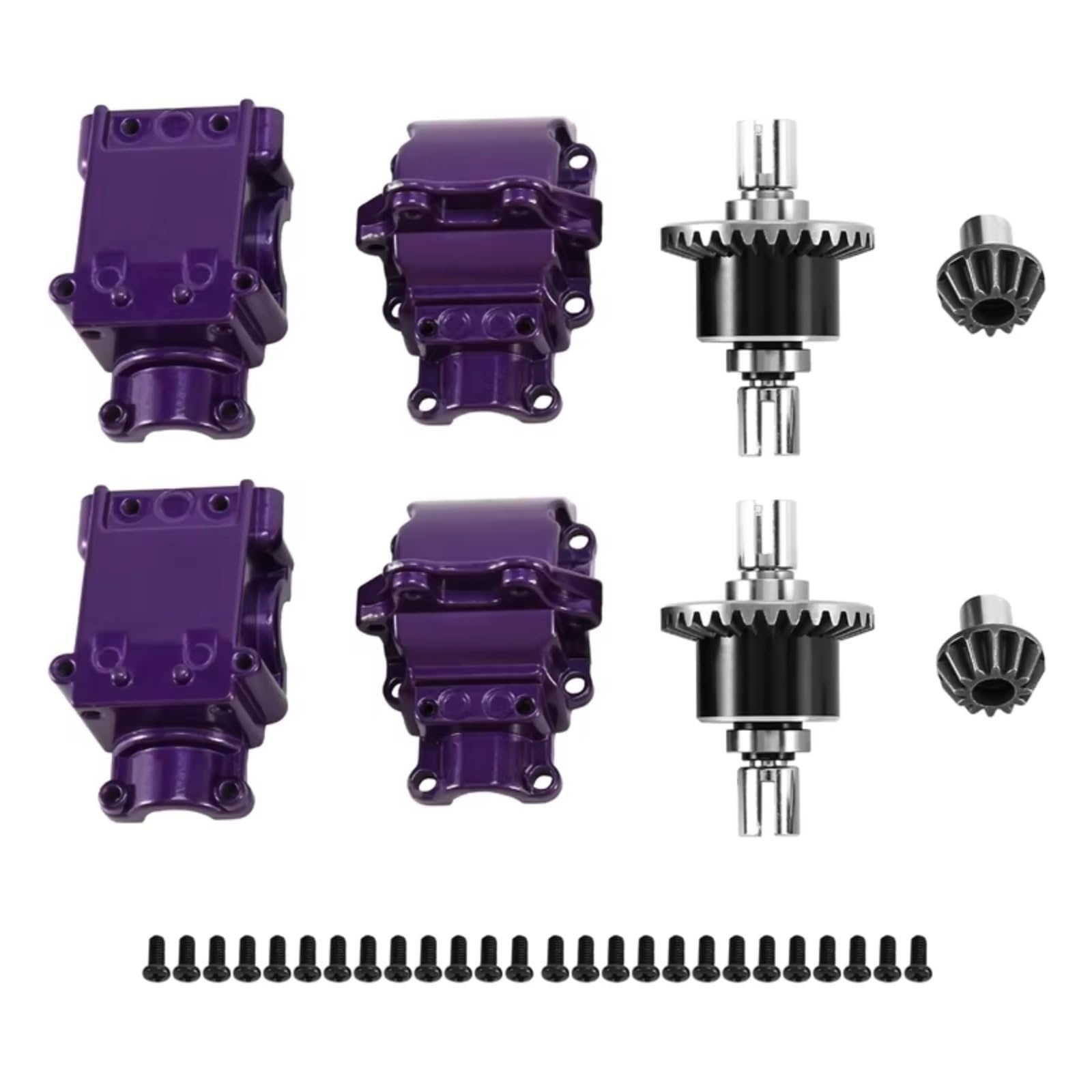 Accesorios coches RC per Wltoys 144001 124019 124018 rc Car Upgrade Parts Accessori Differenziale Metallo E Copertura Dell'alloggiamento del Cambio