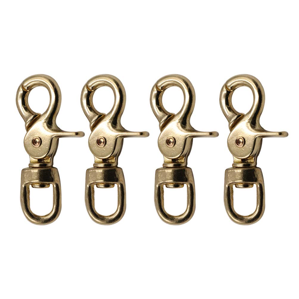 Moschettoni A Scatto CLIP DI ASSPETTO DI ASSPETTAZIONE CLIP- BASSA in Ottone Scatti in Ottone per Portachiavi Cucciolo di Guinzaglio Artigianato Appeso Chiusura A Moschettone