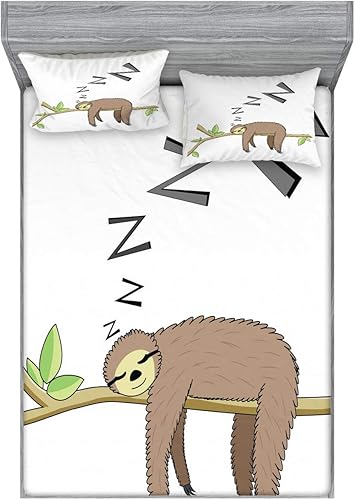 Miniatura 221 de Ambesonne Juego de sábanas bajeras y fundas de almohada occidentales, sombrero de vaquero con temática del salvaje oeste y cuerda de ganadería vieja