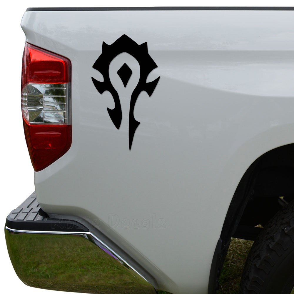 Rosie Decals Horde Gaming Die Cut Vinyl Decal Sticker For Car Truck Motorcycle Window Bumper Wall Decor Size- [6 inch/15 cm] Tall Color- Matte Black