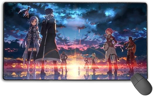Amazon Co Jp 人気推す ソードアート オンライン Sao マウスパッド Eスポーツ ゲーム キーボードパッド 厚さを増す ゴム製滑り止め 3d インスタ映え Pc マット Chic 原宿 ふぁぼ デザイン 特大サイズ40 75cm パソコン 周辺機器