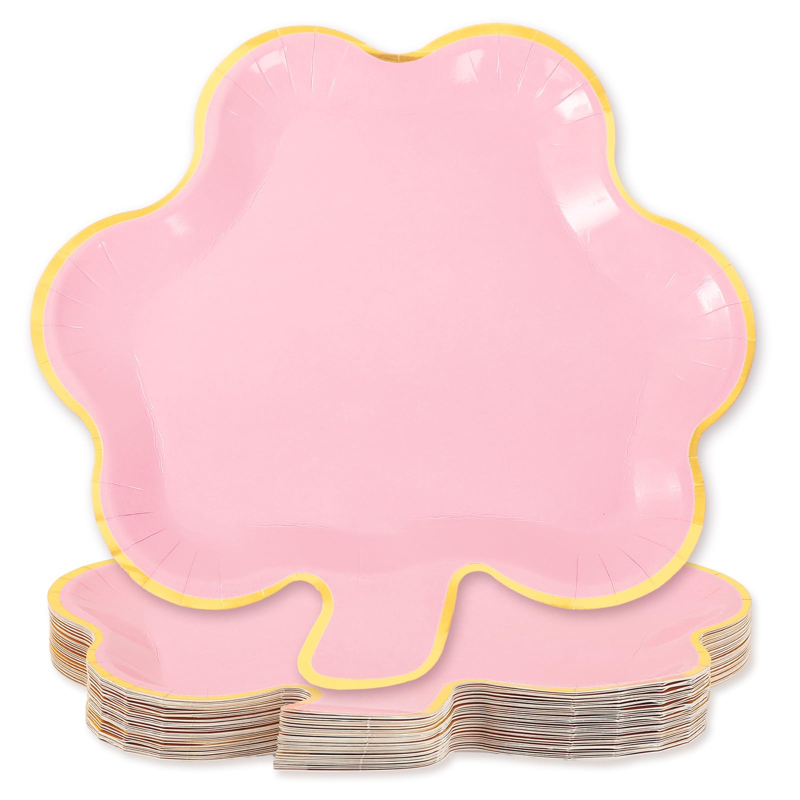 Assiettes trèfle rose Saint-Patrick pour éviter la vaisselle de fête