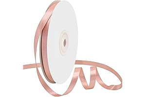 1/4 Inch Double Face Peach Satin Ribbon: Unleash Your Creativity with Elegance and Durability