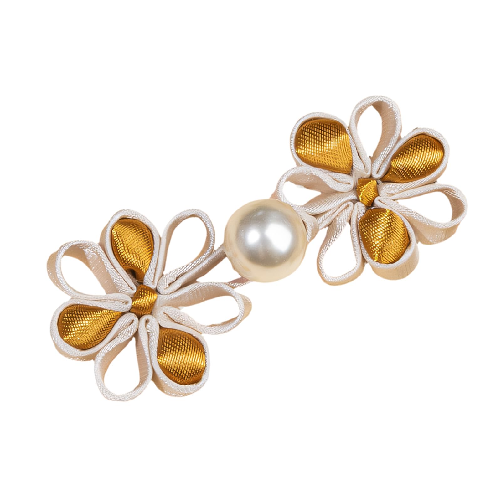 Msioytog Delicate Handcrafted Floral Button From Satins Materials Suitable for Qipao and Evening Gown Designs Fabric Tie