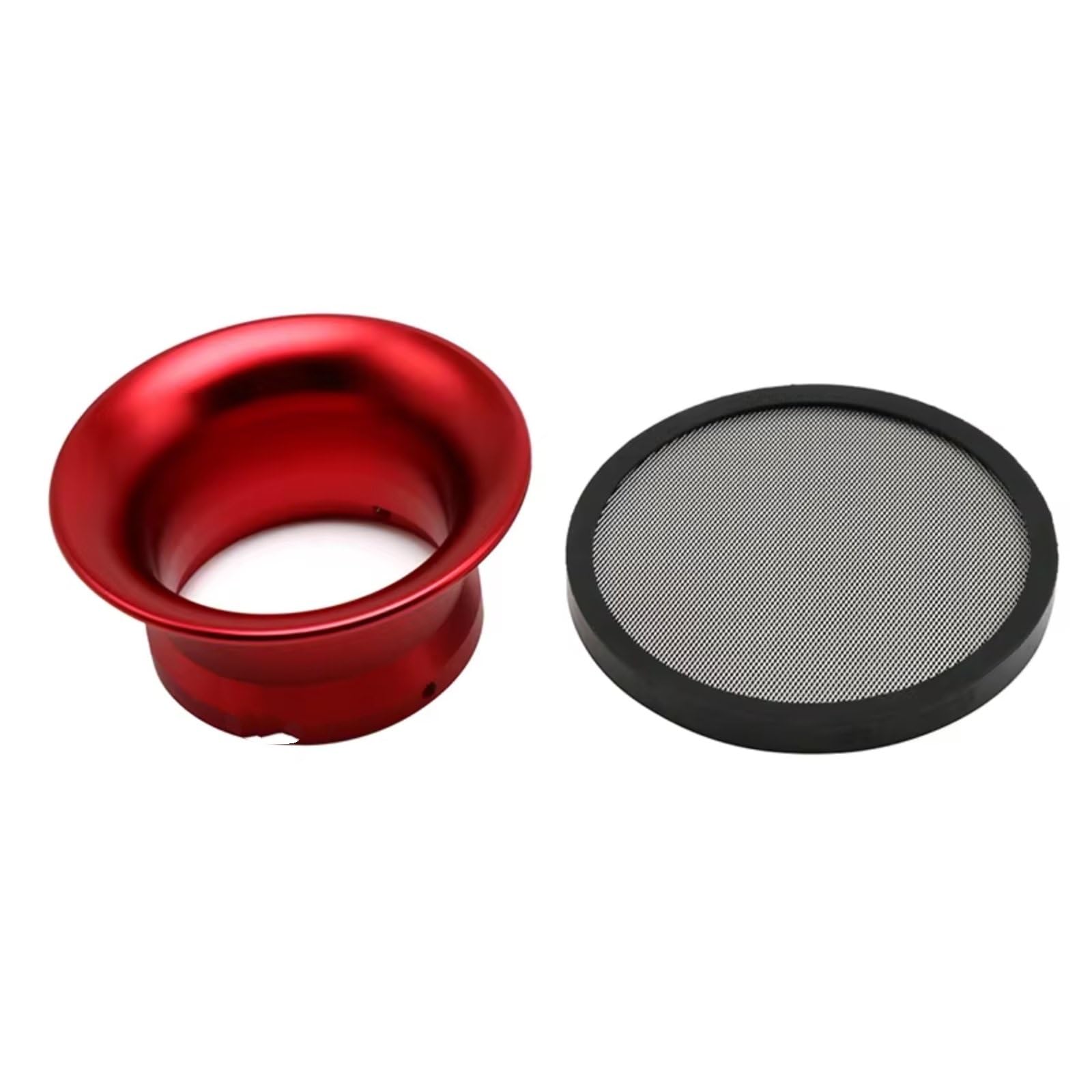Filtros Aire Para Moto Taza Filtro Aire Carburador Motocicleta Red Goma H45-96-63 Mm CNC Accesorios Malla(Red)