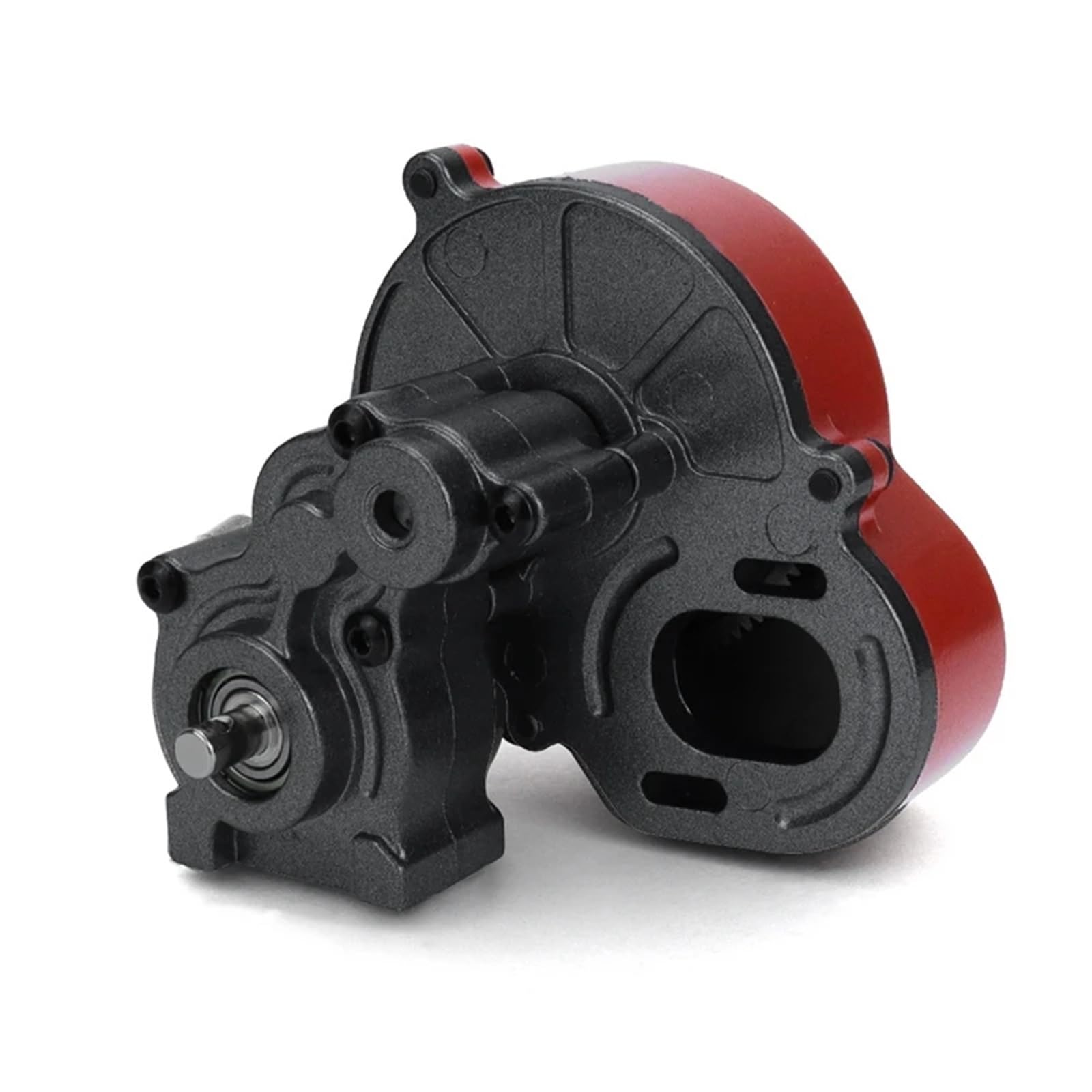 RC Car Accessories for Jjrc Q60 for MN D90 for MN99S MN91 for Wpl B14 B16 B24 B36 C14 C24 Metal Transfer Gearbox with 370 Brush Motor RC Car Parts Replacement Use(Red)