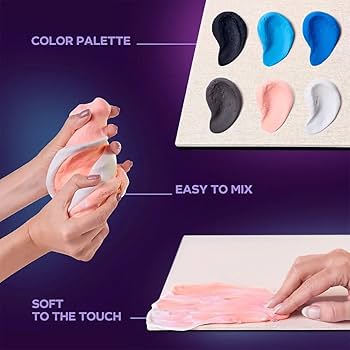 Amazon.com: Sensory Art 3D Clay Painting Kit, The Great Wave