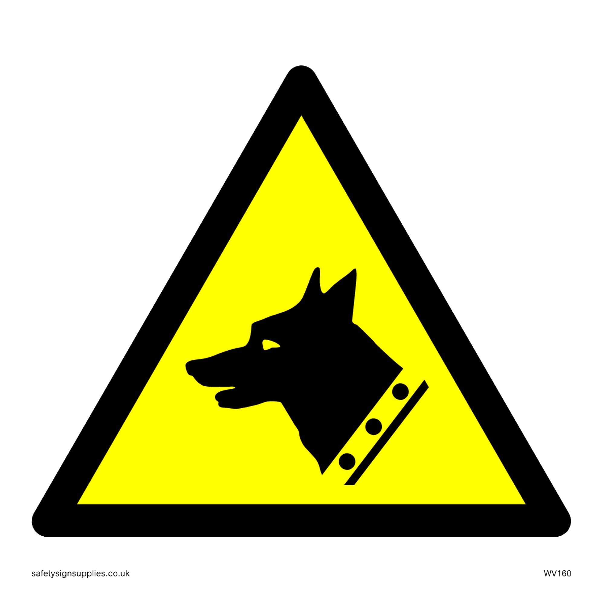 Pack of five - Dogs Symbol Only Sign - 100x100mm - S10