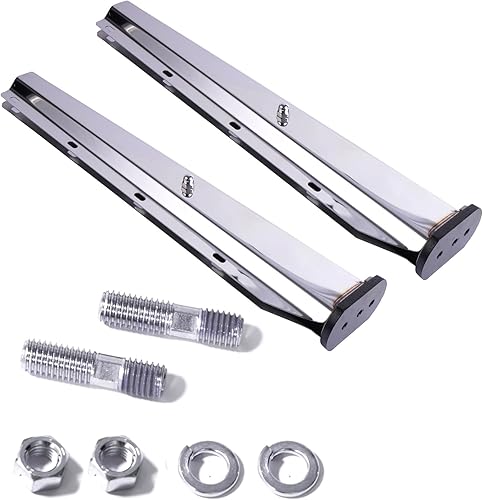 BHTOP Suspensión de aleta de fango con resorte recto de acero inoxidable 30" longitud para todo el espaciado de pernos