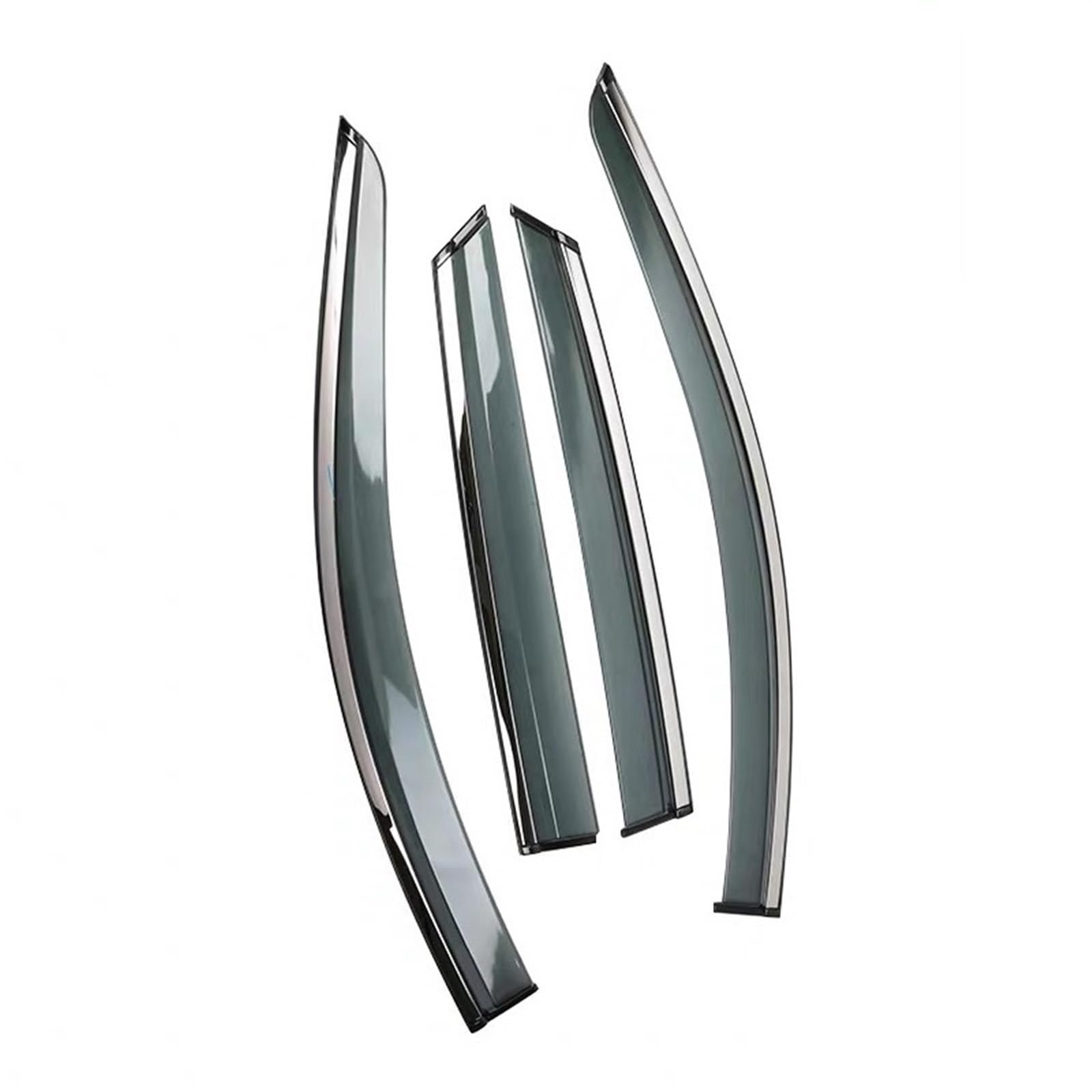 4pcs Car Side Windows Visor Rain Eyebrow Vent Awnings Smoke Guard Accessories for Audi Q7 4L 2010-2015