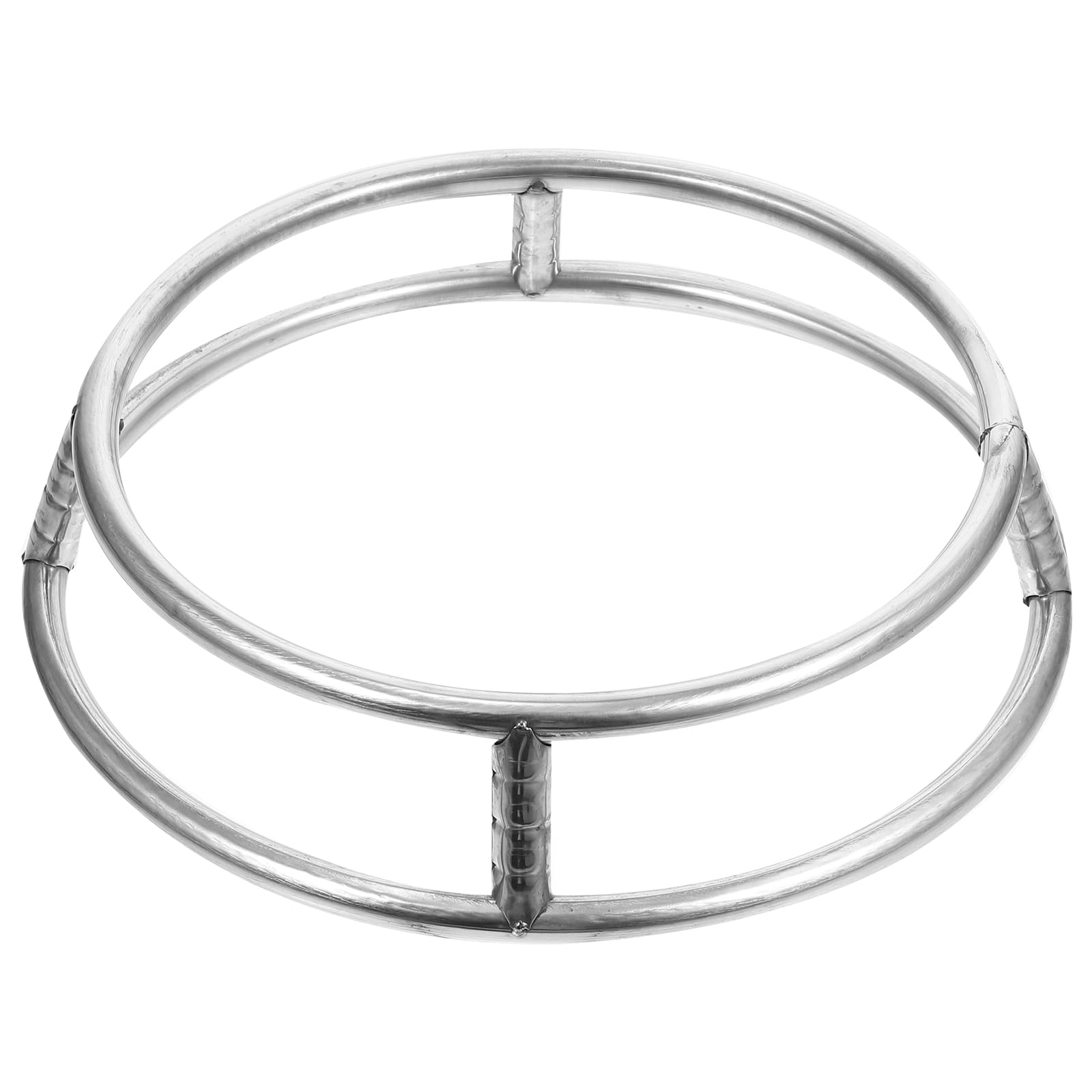 IMIKEYA Edelstahl Topfständer Doppelschicht Wok Ring Halter Runder Wok Ständer Anti-Rutsch Kochtopfhalter Für Küche Gasherd Elektroherd