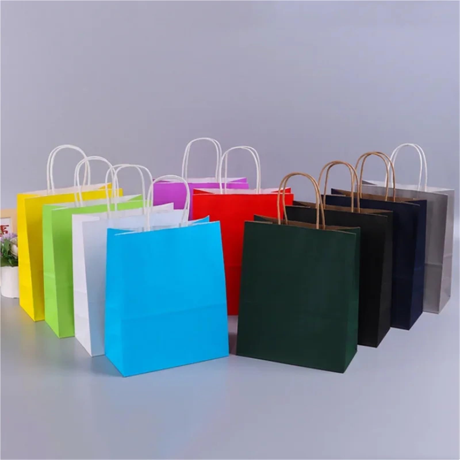 Bolsas Papel Kraft 30/50/100 piezas Mini bolsas de regalo Kraft
