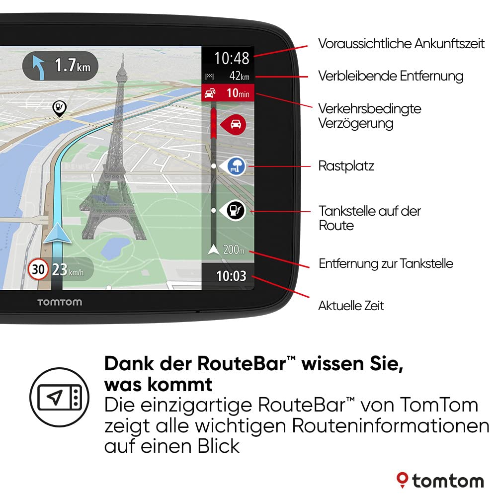 TomTom Navigationsgerät GO Navigator (6 Zoll, Stauvermeidung Dank TomTom Traffic, Karten-Updates Welt, Updates über Wi-Fi)
