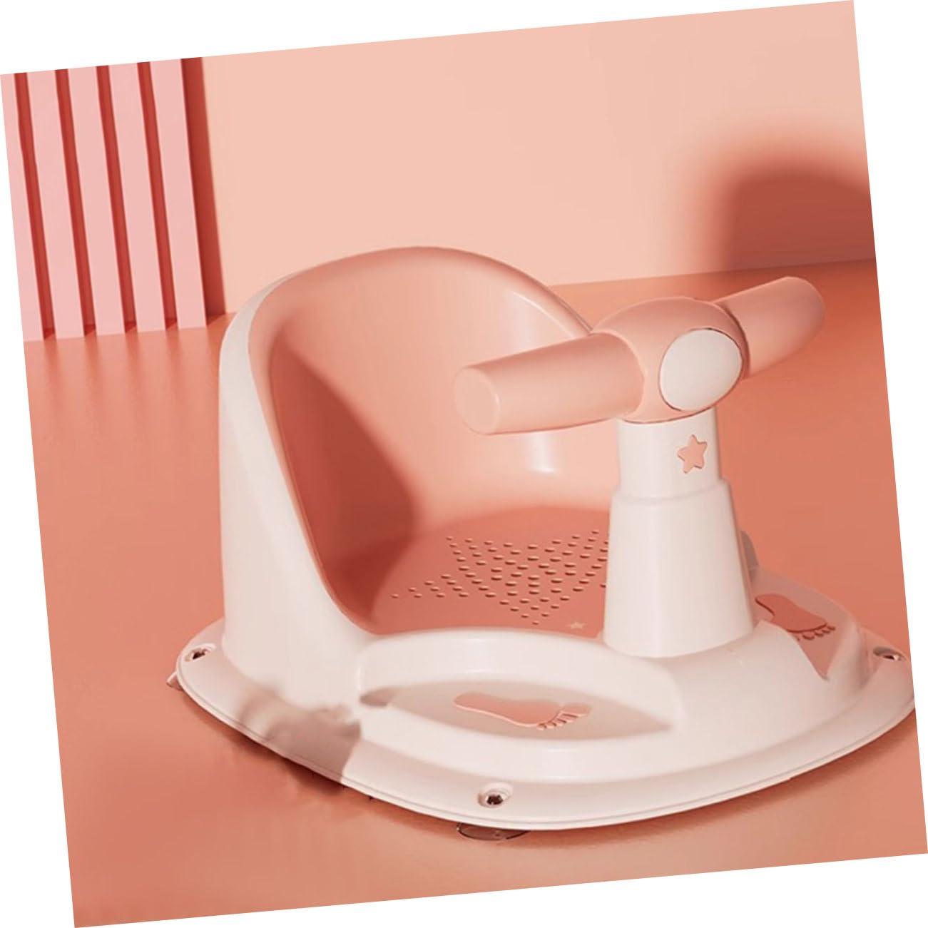 Healvian Babybadewannensitz für 6-12 Monate Babys mit Rutschfestem Design und Ergonomischer Form aus Pp und Tpe für Sicheres Baden zu Hause im Apartment