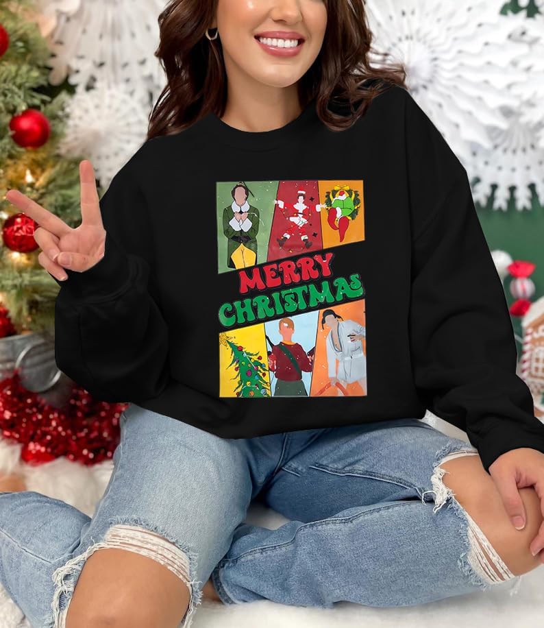 FAYALEQ Crewneck Sweatshirts Women: Gingerbread Graphic Shirts Funny Xmas Women Sweater Long Sleeve Pullovers - Image 5