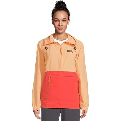 L.L.Bean Mountain Classic Anorak Color Block coral bisque/hot coral