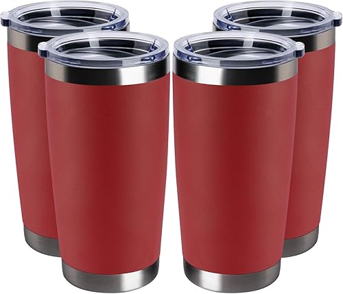 Vaso de acero inoxidable de doble pared con aislamiento al vacío, vaso para café, taza con tapa para viajar, resistente, con revestimiento de polvo,