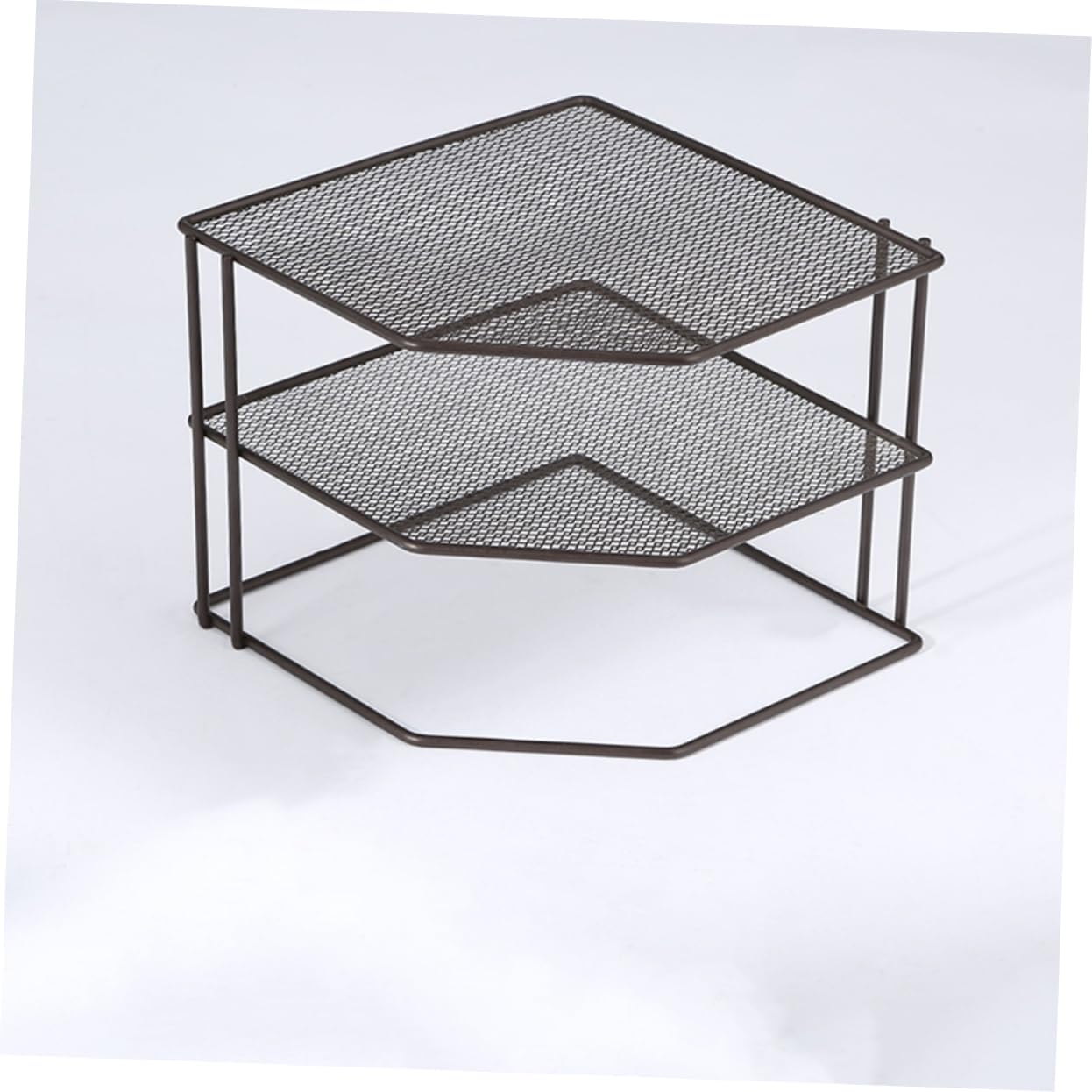 MAGICLULU 1Pc Multi-Functional Corner Rack for Kitchen Storage Triangle Shape Iron Craft Shelf Seasoning Bracket Minimalist Design for Clean Organization