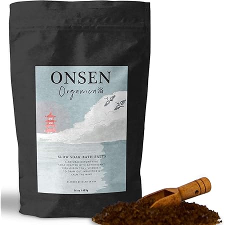 Amazon Com Onsen Japanese Hot Spring Bath Minerals A Perfect Way To Hydrate And Soothe Your Body Soak In Green Bamboo Extract Pagoda Tree Flower Enzymes And More Unwind Relaxation Improve Sleep 1 Count