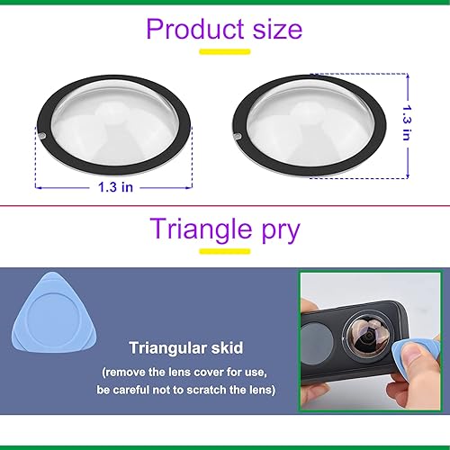 Miniatura 2 de Protectores de lente dual para accesorios Insta360 One X2