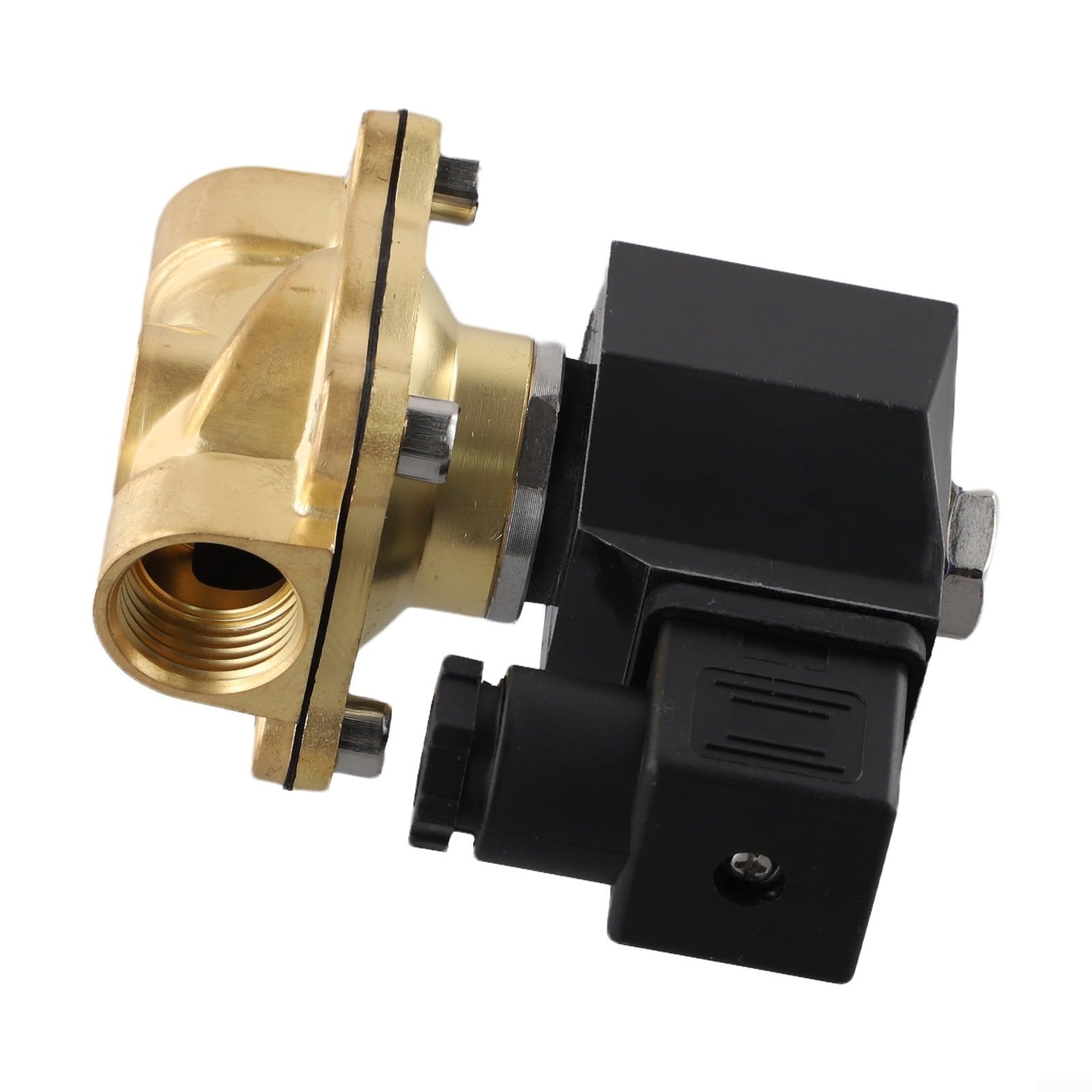 Électrovanne en laiton, pc, entrée/sortie de 50 mm, pression nominale 10 bar, normalement fermée, vanne de contrôle de l'eau électrique AC 220 V pour irrigation et canalisations industrielles
