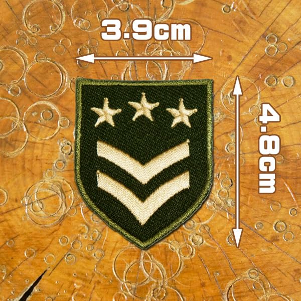 Amazon.co.jp: 刺繍アイロンワッペン アップリケ パッチ【階級章